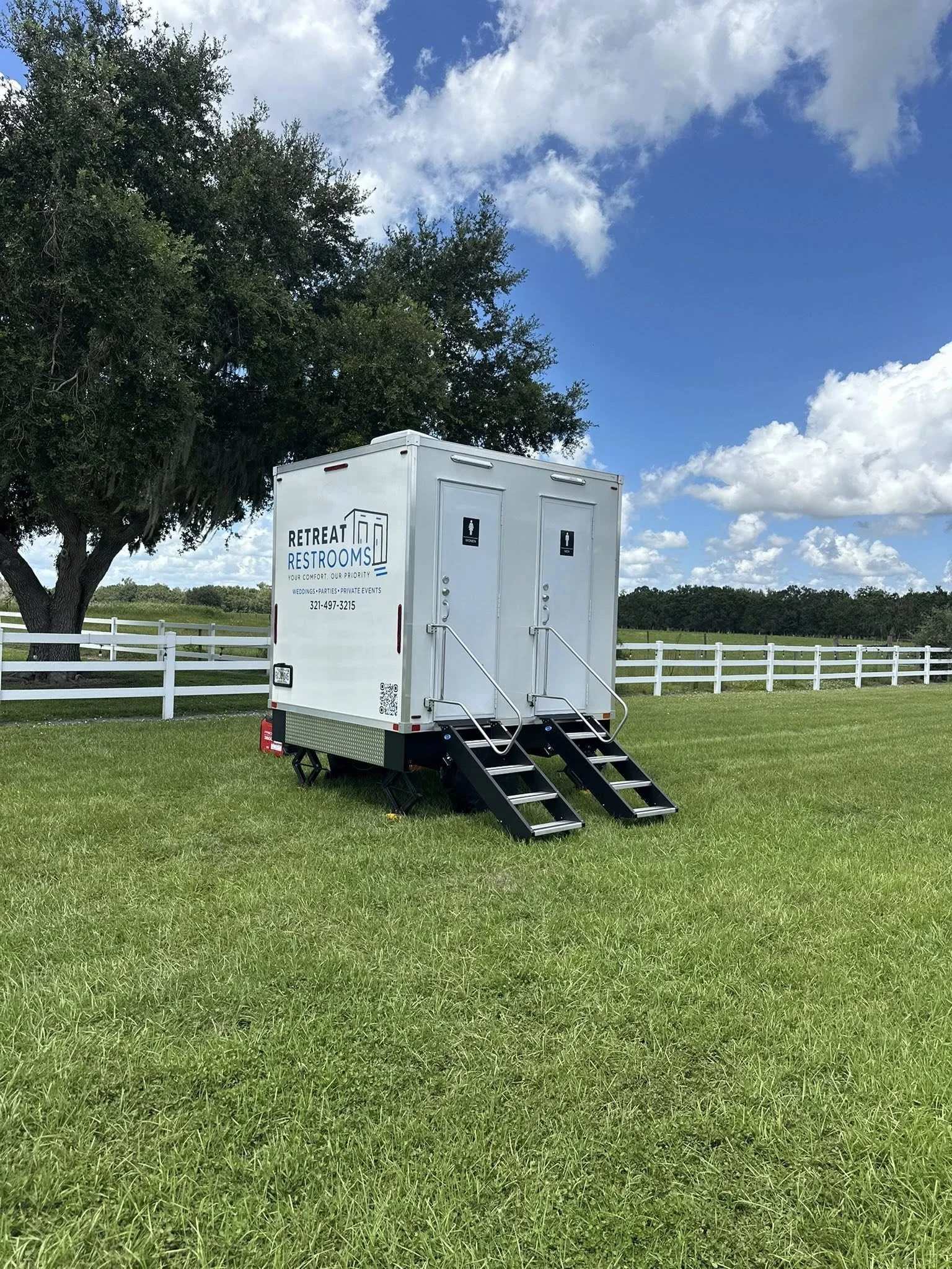 2-Stall Restroom rental unit